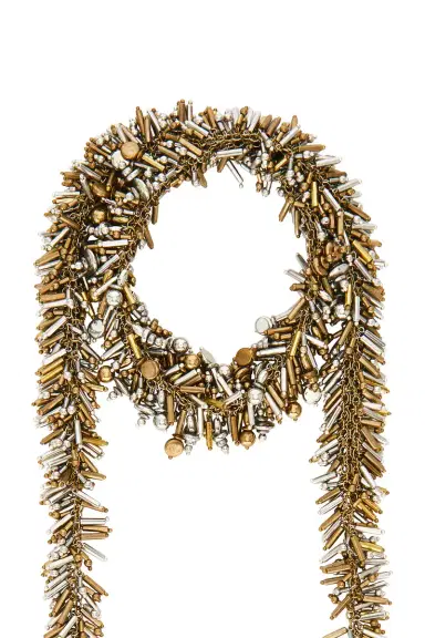 Dries Van Noten Handmade Bead Embroidered Scarf Necklace | Thumbnail 4