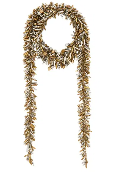 Dries Van Noten Handmade Bead Embroidered Scarf Necklace | Thumbnail 1