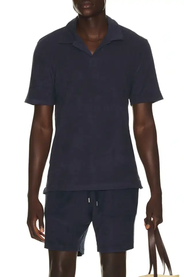 Frescobol Carioca Faustino Terry Cotton Blend Polo Short Sleeve
