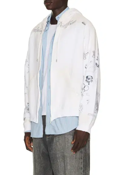 Balenciaga Raglan Zip Up Hoodie | Thumbnail 3 Balenciaga Raglan Zip Up Hoodie | Thumbnail 3