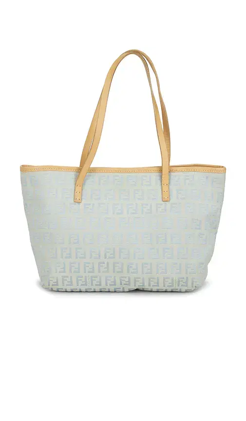 FWRD Renew Fendi Zucchino Roll Tote Bag
