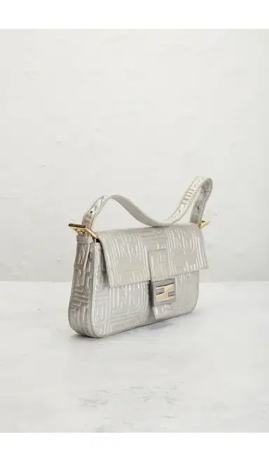 FWRD Renew Fendi Logo Embossed Baguette Shoulder Bag | Thumbnail 4 FWRD Renew Fendi Logo Embossed Baguette Shoulder Bag | Thumbnail 4