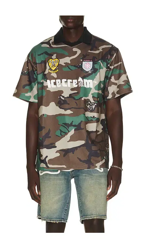 ICECREAM Acid Short Sleeve Soccer Jersey
