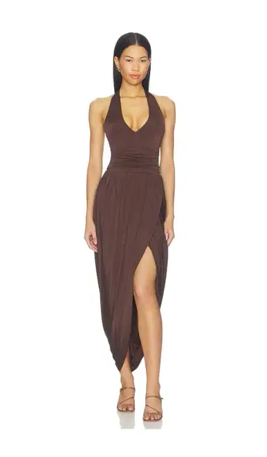 Amanda Uprichard Rosado Midi Dress | Thumbnail 1 Amanda Uprichard Rosado Midi Dress | Thumbnail 1