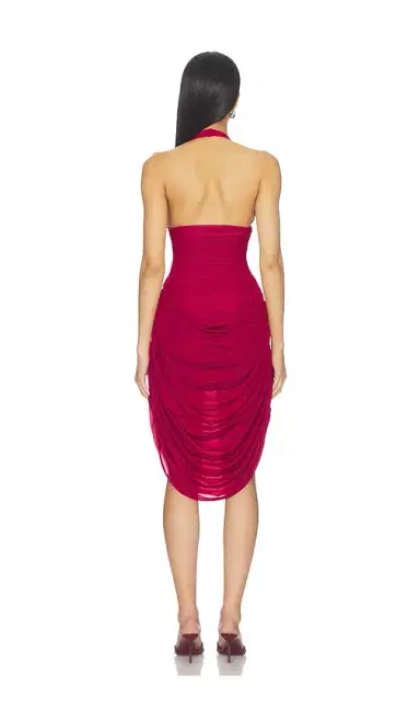 Maygel Coronel Drape Midi Dress | Thumbnail 3 Maygel Coronel Drape Midi Dress | Thumbnail 3