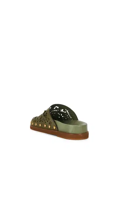 FARM Rio Lace Leather Anatomic Mule | Thumbnail 3