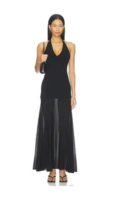 St. Agni Circle Hem Halter Dress | Thumbnail 1 St. Agni Circle Hem Halter Dress | Thumbnail 1