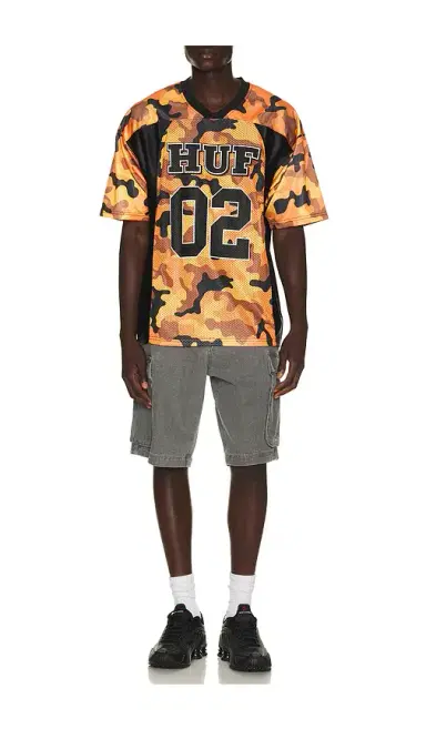 HUF Camo Football Jersey Tee | Thumbnail 3