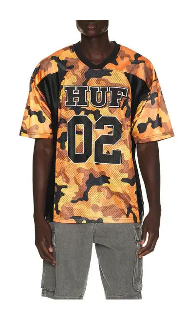 HUF Camo Football Jersey Tee | Thumbnail 1