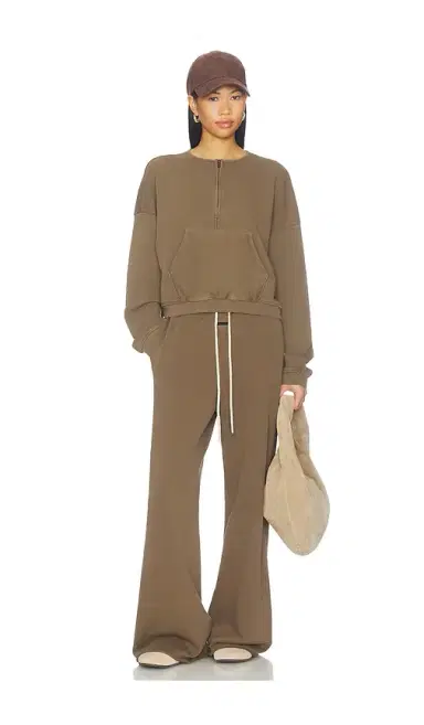 Fear of God ESSENTIALS Relaxed Half Zip Sweater | Thumbnail 4