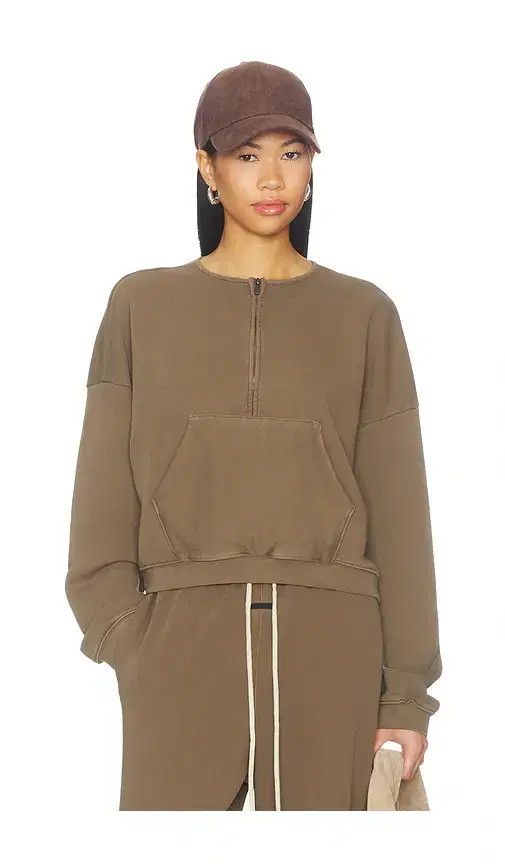Fear of God ESSENTIALS Relaxed Half Zip Sweater