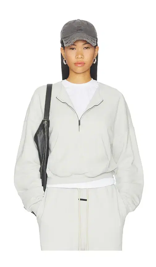 Fear of God ESSENTIALS Relaxed Half Zip Sweater
