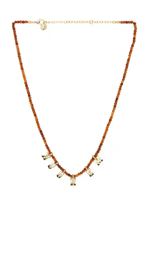 BaubleBar University Of Texas At Austin Beaded Slogan Necklace