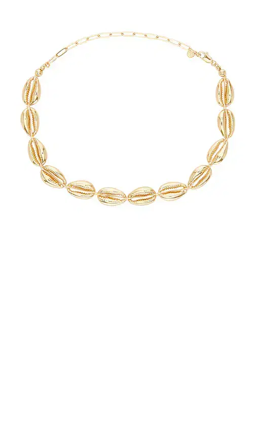 Ettika Cowrie Plated Necklace