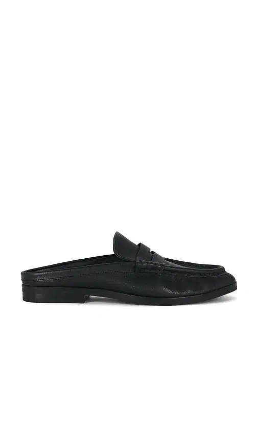 Dean Pebble Leather Loafer Mule