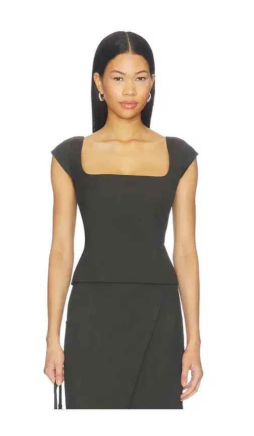 St. Agni Wool Cap Sleeve Top