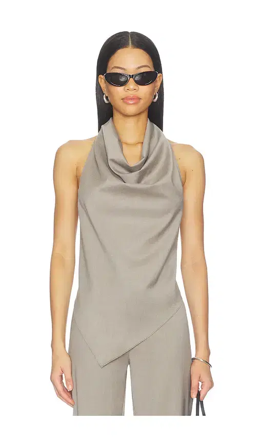 St. Agni Wool Cowl Backless Top