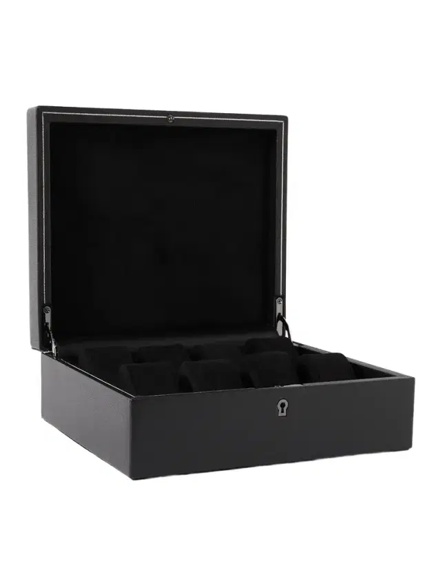 Wolf British Racing Pebble-Grain Vegan Leather Eight-Piece Watch Box - Men