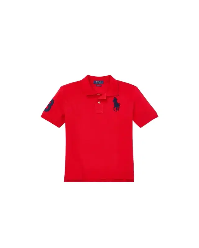 Polo Ralph Lauren Boy's Big Pony Mesh Knit Polo, Size S-XL