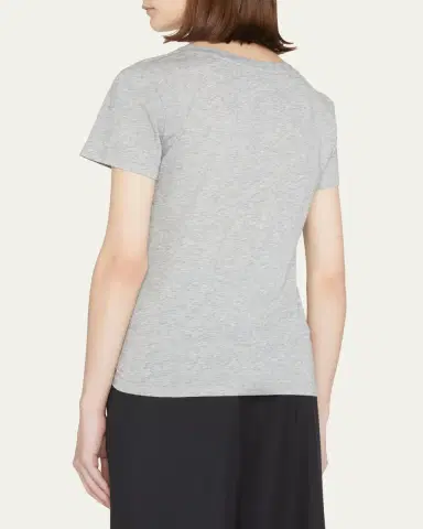 Vince Essential Pima Cotton V-Neck Tee | Thumbnail 3 Vince Essential Pima Cotton V-Neck Tee | Thumbnail 3