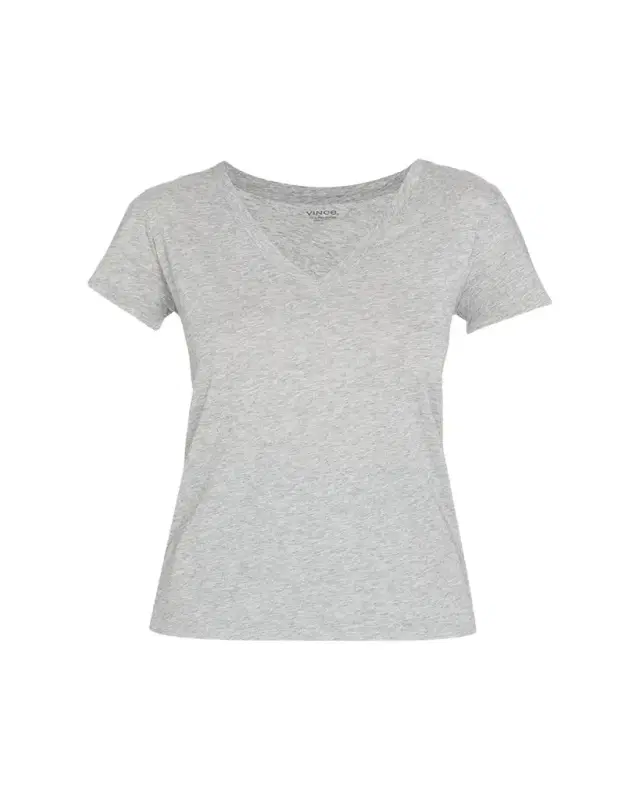 Vince Essential Pima Cotton V-Neck Tee