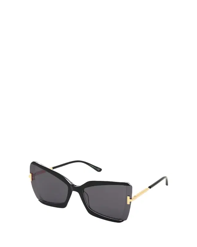 TOM FORD Gia Semi-Rimless Butterfly Sunglasses