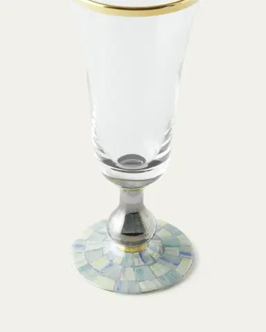 MacKenzie-Childs Sterling Check Champagne Flute, 10 oz. | Thumbnail 2 MacKenzie-Childs Sterling Check Champagne Flute, 10 oz. | Thumbnail 2