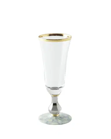 MacKenzie-Childs Sterling Check Champagne Flute, 10 oz. | Thumbnail 1 MacKenzie-Childs Sterling Check Champagne Flute, 10 oz. | Thumbnail 1