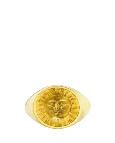 Anthony Lent 18K Yellow Gold Sunrise Ring with Citrine and Diamonds, Size | Thumbnail 1
