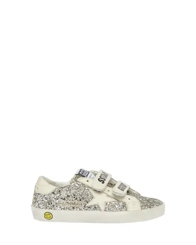 Golden Goose Girl's Old School Glitter Dual-Grip Sneakers, Toddler/Kids