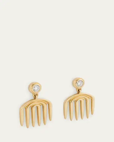 Almasika Sagesse Vici Diamond Charm Earrings | Thumbnail 3