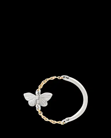 James Banks 18K Gold Single Migration Chain Ring | Thumbnail 2