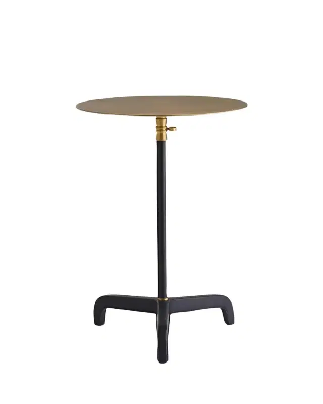 Arteriors Addison Adjustable Leather Accent Table