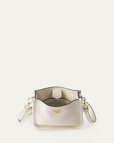 Prada Mini Daino Soft Leather Hobo Crossbody Bag | Thumbnail 3 Prada Mini Daino Soft Leather Hobo Crossbody Bag | Thumbnail 3