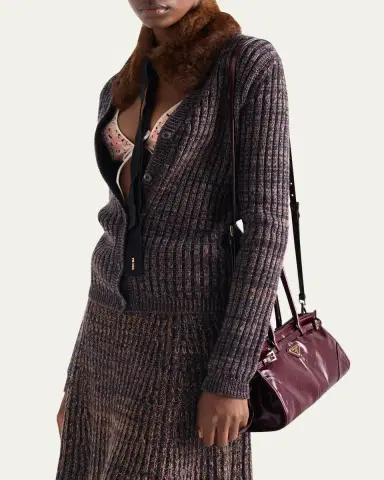Prada Bonnie Medium Leather Shoulder Bag | Thumbnail 8 Prada Bonnie Medium Leather Shoulder Bag | Thumbnail 8