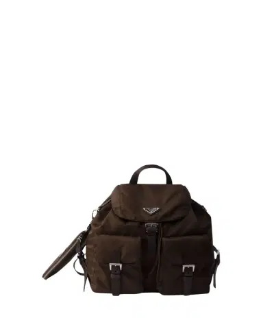Prada Vela Leather-Trim Re-Nylon Backpack | Thumbnail 1 Prada Vela Leather-Trim Re-Nylon Backpack | Thumbnail 1