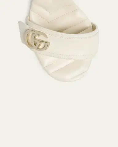 Gucci 95mm GG Marmont Leather Platform Sandals | Thumbnail 3 Gucci 95mm GG Marmont Leather Platform Sandals | Thumbnail 3