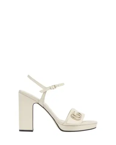 Gucci 95mm GG Marmont Leather Platform Sandals | Thumbnail 1 Gucci 95mm GG Marmont Leather Platform Sandals | Thumbnail 1