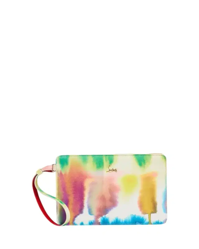 Christian Louboutin Bettina Small Pouch Bag in Tie-Dye Leather