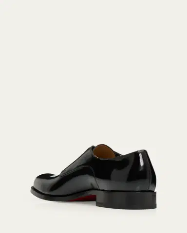 Christian Louboutin Men's Moustachou Leather Derbys | Thumbnail 4