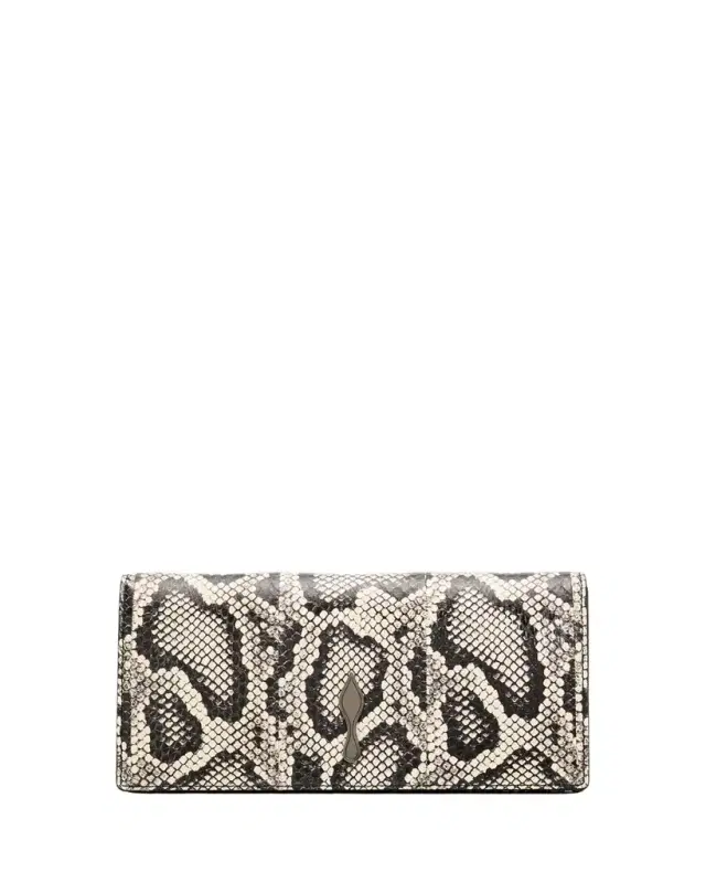 Christian Louboutin Bettina Clutch Bag in Snakeskin