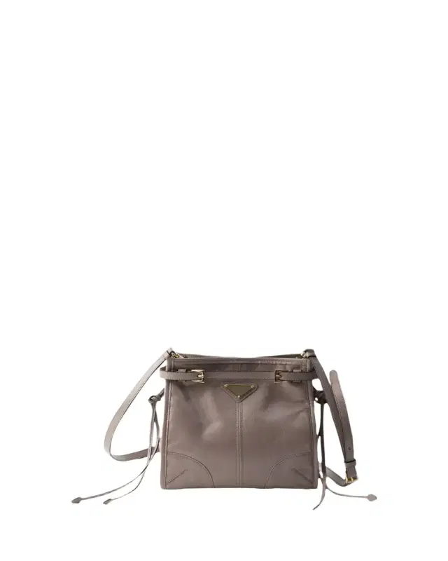 Prada Bonnie Belted Leather Crossbody Bag