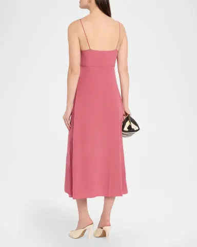 Chloé Lace-Trim Empire Silk Midi Slip Dress | Thumbnail 3