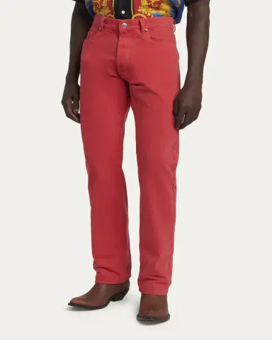 Versace Five-Pocket Straight Jeans | Thumbnail 4