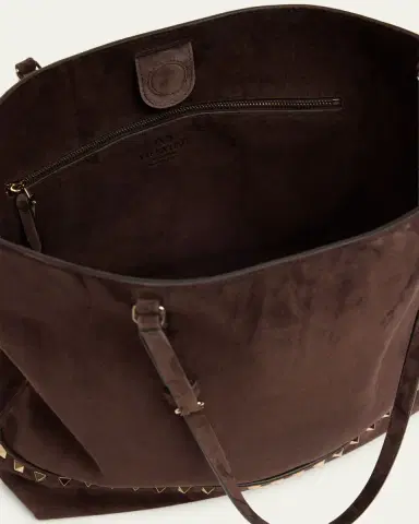 Valentino Garavani Medium Rockstud Suede Tote Bag | Thumbnail 4