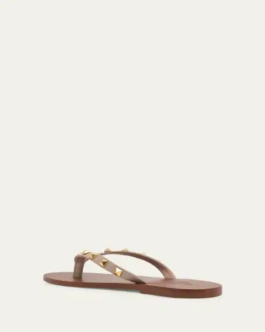 Valentino Garavani Rockstud Leather Flat Thong Sandals | Thumbnail 7