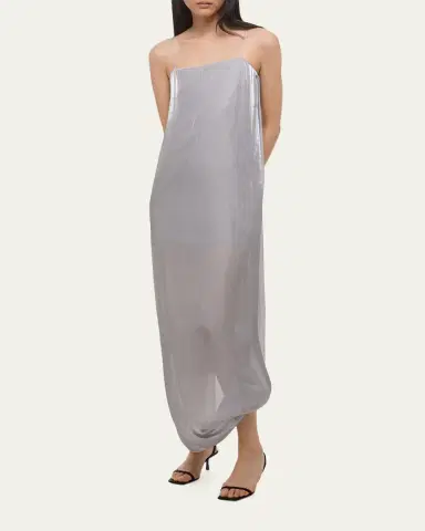 Helmut Lang Fluid Satin Slip Dress | Thumbnail 4 Helmut Lang Fluid Satin Slip Dress | Thumbnail 4
