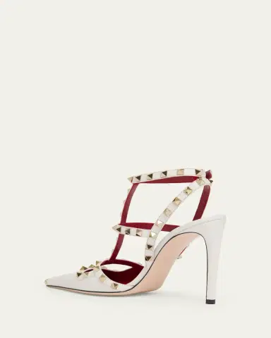 Valentino Garavani 100mm Rockstud Leather Ankle-Strap Pumps | Thumbnail 4 Valentino Garavani 100mm Rockstud Leather Ankle-Strap Pumps | Thumbnail 4