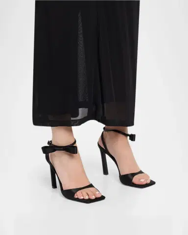 Givenchy 95mm Naked Satin Ankle-Strap Sandals | Thumbnail 2 Givenchy 95mm Naked Satin Ankle-Strap Sandals | Thumbnail 2