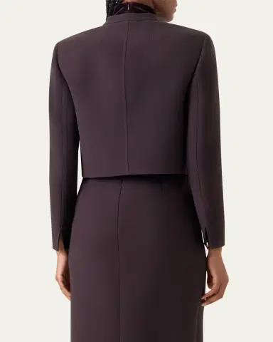Akris Kadet Short Wool Jacket | Thumbnail 3 Akris Kadet Short Wool Jacket | Thumbnail 3